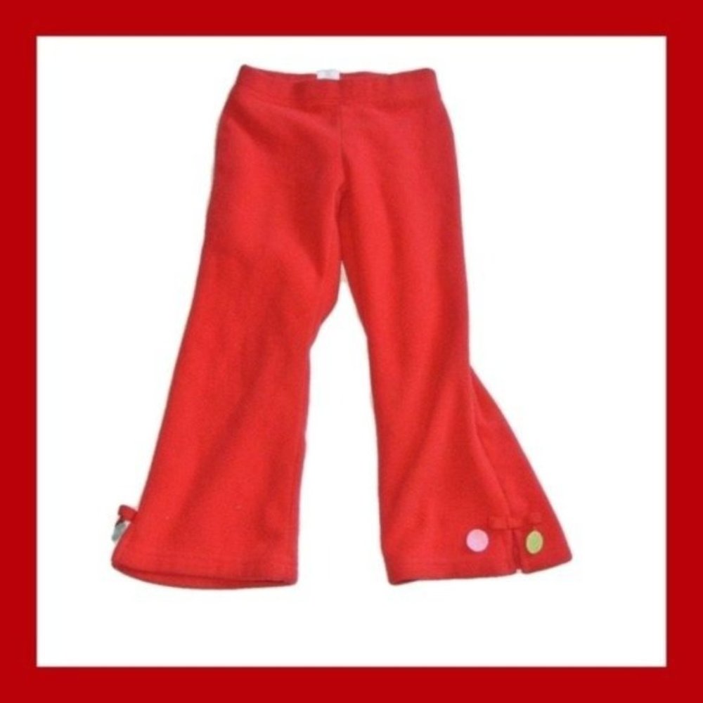 Gymboree Cozy Cutie Coil Dot Microfleece Pant‎ red